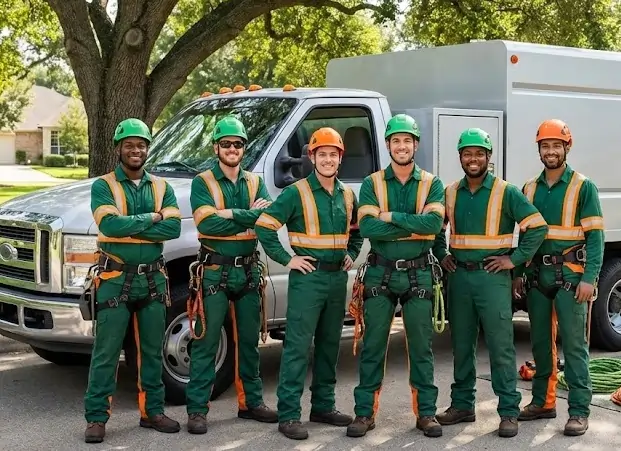 Tree service professionals at work